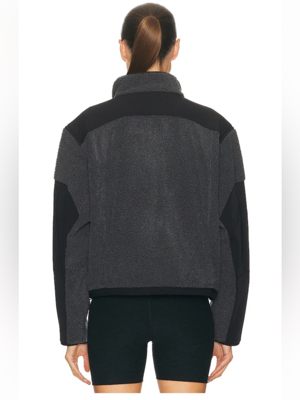 SKIMS NWT Teddy Boxy Zip Up Jacket Ash size XXSmall - Picture 3 of 10